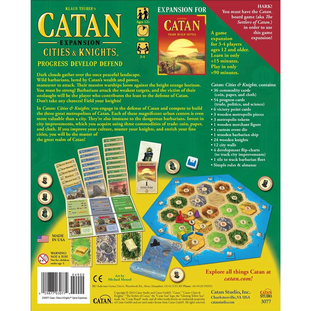 New π Catan Studio Catan Cities & Knights Expansion 5E π 3 Catan Studio Catan Cities & Knights Expansion 5E