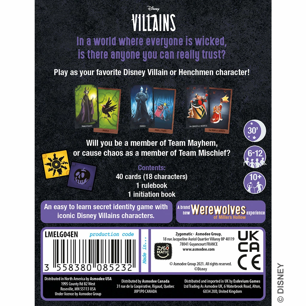 Hot Sale 💯 Asmodee Gathering Of The Wicked Disney Villains ⭐ 2 Asmodee Gathering Of The Wicked Disney Villains