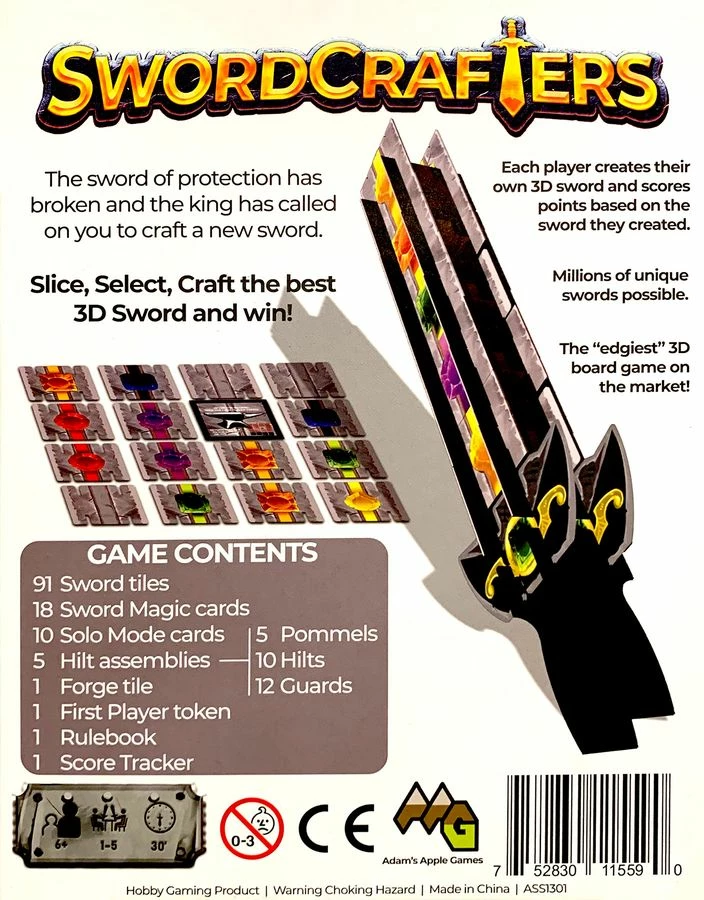 Deals ๐ Adams Apple Games Swordcrafters Strategy Games ๐ 2 Adams Apple Games Swordcrafters Strategy Games
