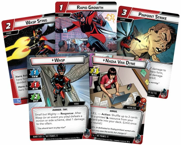 Hot Sale ❤️ Fantasy Flight Games Marvel Champions The Card Game: Wasp Hero Pack 🧨 2 Fantasy Flight Games Marvel Champions The Card Game: Wasp Hero Pack